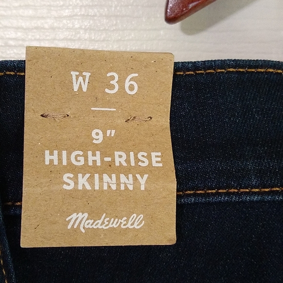 Madewell 9" Hi rise skinny jeans size 36 - Picture 6 of 12